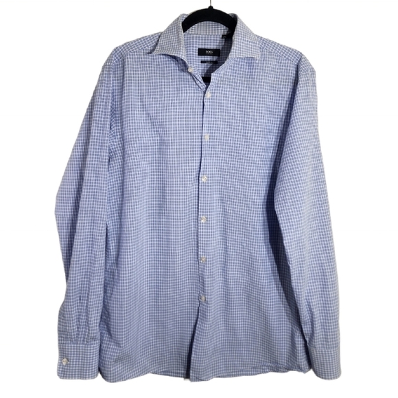 Boss by Hugo Boss Mens Button Down Long Sleeve Shirt Size 16 - Picture 1 of 10